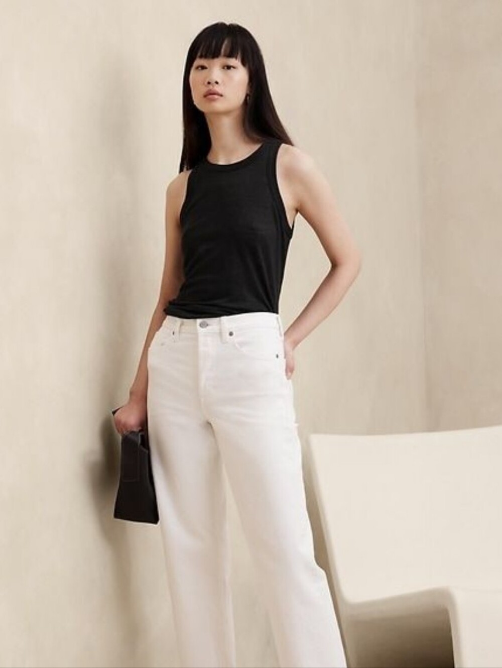 Banana Republic Linen Racerback Tank
